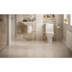 Wickes  Wickes Brook Beige Porcelain Tile 600 x 300mm