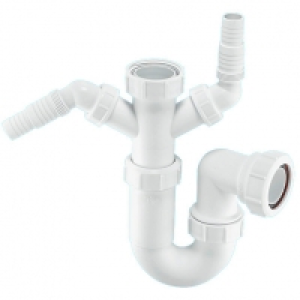 Wickes  McAlpine WM11 Sink P Trap & 2 Nozzles 38mm