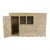 Wickes  Wickes Pent Overlap Pressure Treated Shed 10 x 6 ft