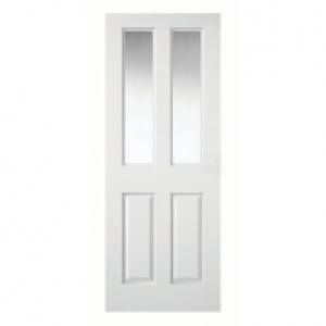 Wickes Stirling Internal Moulded Door White Clear Glazed Pri