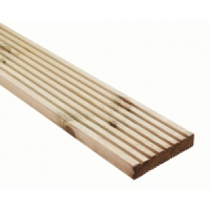Wickes Premium Reversible Pine Deck Board 28 x 140 x 2.4m £7.99