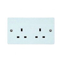 Wickes  MK 13A Unswitched Double Socket K781PPK