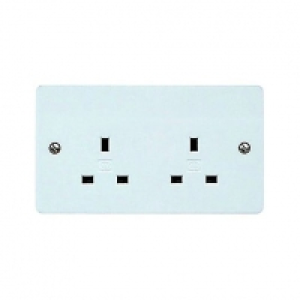 Wickes  MK 13A Unswitched Double Socket K781PPK