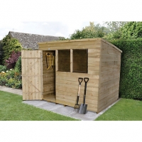 Wickes  Wickes Pent Overlap Pressure Treated Shed 8 x 6 ft