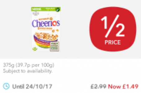 Nestle Cheerios £2.99