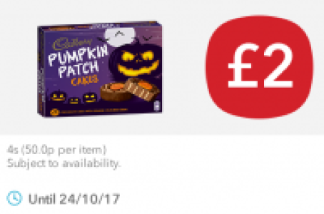 Cadbury Pumpkin Patch Cakes £2.00