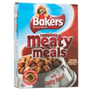 Bakers Meaty Meals with Tasty Beef 1kg &pound;1.99