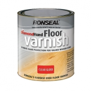 Ronseal Diamond Hard Floor Varnish - Clear Satin 2.5L £35.99