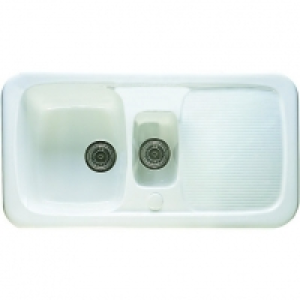 Wickes Farmhouse 1.5 Bowl Kitchen Ceramic White Sink £173.60