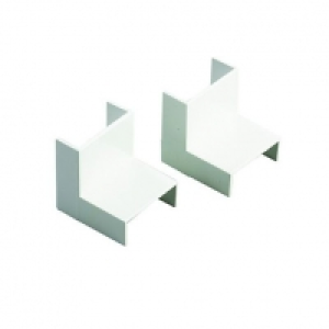 Wickes Mini Trunking Inside Angle White 38x16mm 2 Pack &pound;1.79