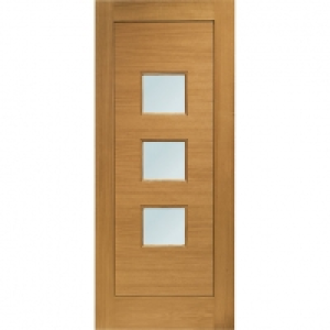 XL Turin External Oak Veneer Left Handed Fully Finished Door