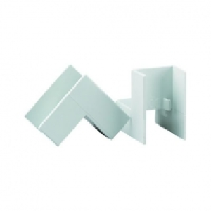 Wickes Mini Trunking Inside Angle White 25x16mm 2 Pack