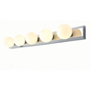Spa Ara 5 Light Chome Retro Spotlight Bar - 200W