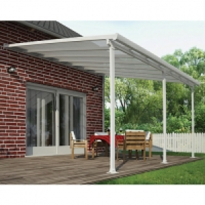 Palram Feria Polycarbonate Patio Canopy White - 4250 x 3870
