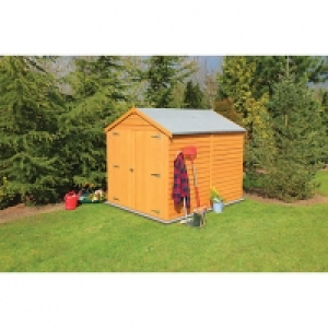 Wickes Double Door Windowless Overlap Apex Shed - 6 x 8 ft