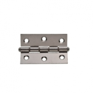 Wickes Double Steel Washered Butt Hinge Polished Chrome 76mm