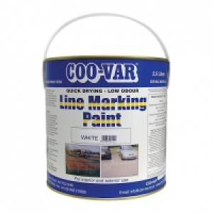 Coo-Var Low Odour Line Marking Paint - White 2.5L £29.99