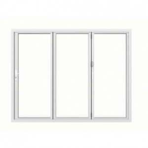 Jci Aluminium Folding Door Set White Left Opening 2090 x 299