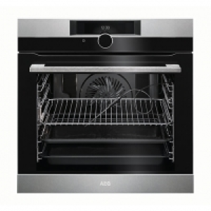 AEG Single Multifunction Pyrolytic Oven BPK842720m Ss