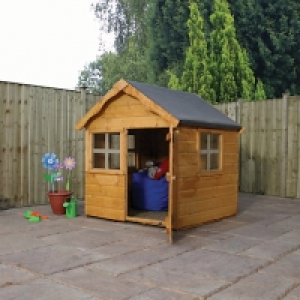 Mercia Timber Snug Playhouse & Base - 4 x 4 ft