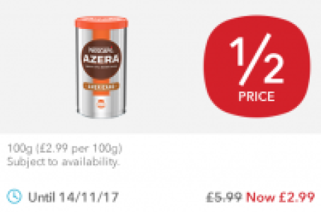 Nescafe Azera £2.99