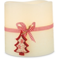 Aldi  15cm LED Candle with Ribbon