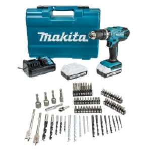 Makita 18V Li-ion G-Series Combi Drill & 74 Piece Accessory