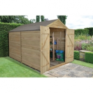 Wickes Apex Overlap Pressure Treated Double Door Windowless  &pound;625.26