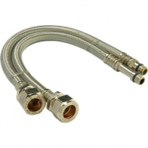 Wickes Flexible Monobloc Tap Connector 15 x 12 x 300mm Pack