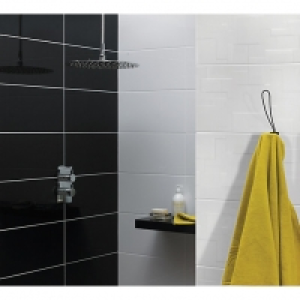 Wickes Patchwork White Ceramic Wall Tile 248 x 498mm