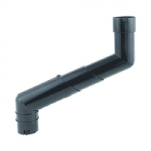 Wickes Roundline Telescopic Rainwater Offset Bend Black £14.16