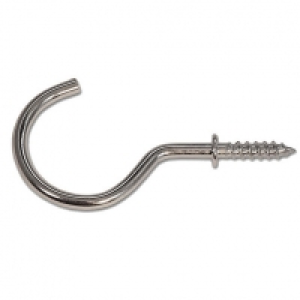 Wickes Round Cup Hook Zinc Plated 4 Pack