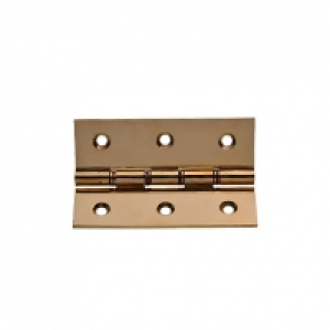 Wickes Phospor Bronze Washered Butt Hinge Polished Brass 76m