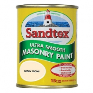 Sandtex Smooth Masonry Paint - Ivory Stone 150ml
