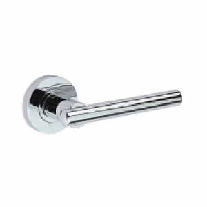 Wickes Dino Round Rose Handles Pair Polished Chrome Finish