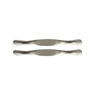 Wickes Flat Bow Handles Brushed Nickel Finish 175mm 2 Pack