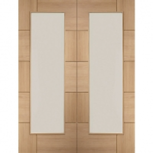 XL Ravenna Internal Oak Veneer Fully Finished Door Pair with
