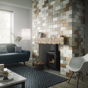 Wickes Gilmoor Grey Porcelain Tile 200 x 100mm