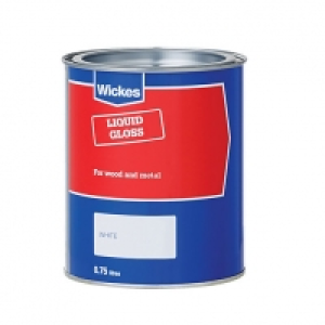 Wickes Value Gloss Paint - White 750ml