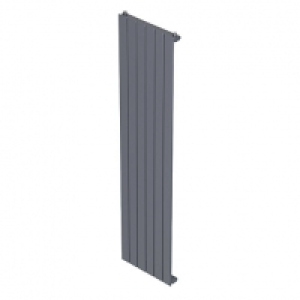 QRL Slieve Single Panel Vertical Designer Radiator - Silver