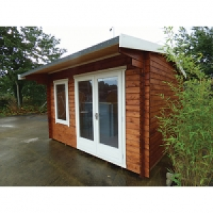Shire Marlborough Double Door Garden Cabin - 8 x 12 ft