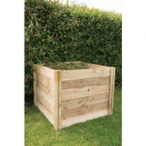 Forest Garden Slot Down Timber Compost Bin - 3 x 3 ft