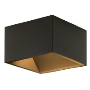Luceco LED Grey Exterior Square Wall Light - 9W