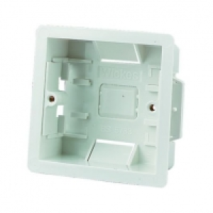 Wickes Dry Lining Box 1 Gang White 6 Pack