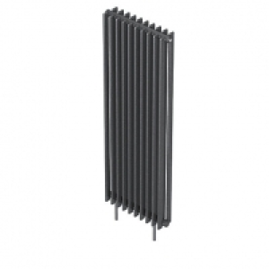 QRL Adagio Vertical Designer Radiator - Gunmetal 2000 x 420