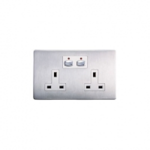 Mihome Radio Controlled Smart Double Socket Steel