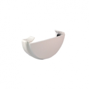 Wickes White Roundline Gutter External Stopend