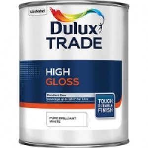 Dulux Trade High Gloss Paint - Pure Brilliant White 1L £14.38