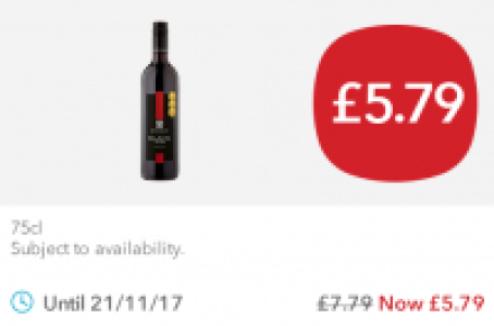 Mcguigan Black Label Shiraz £5.79