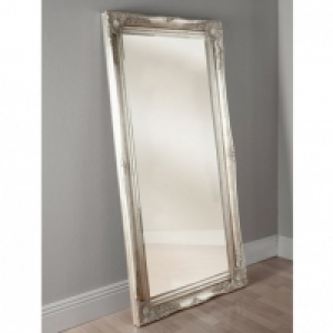 Poundstretcher  PEWTER ORNATE FLOOR MIRROR 160CM x 80CM